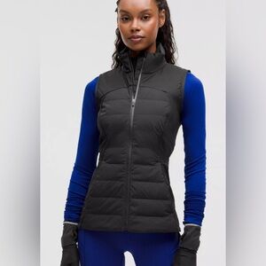 Lululemon Athletica Black Puffer Vest Lightweight Down size 4